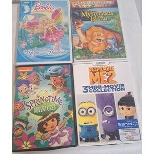 Kids DVD Lot Barbie Fairytopia Magic of the Rainbow Land Before Time Despicable